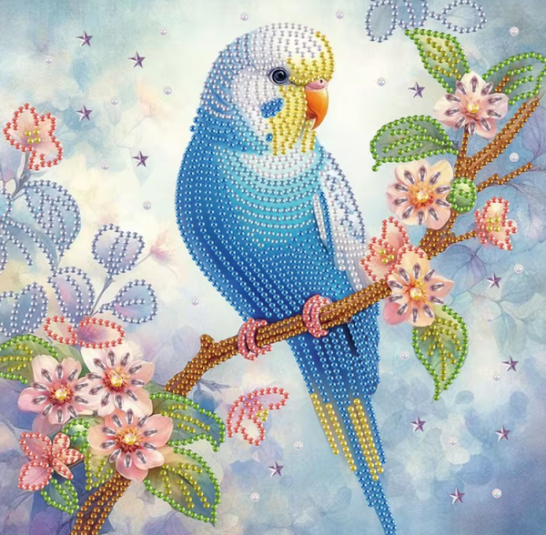 Diamond Painting Wellensittich